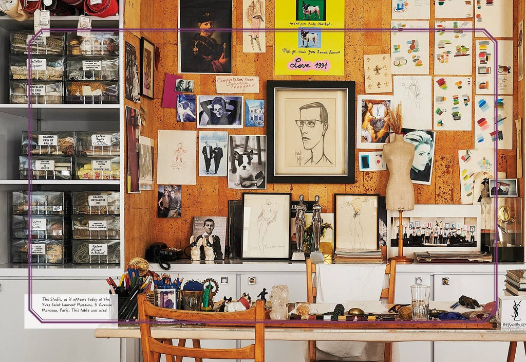 Yves Saint Laurent's studio, preserved in time at the Musée Yves Saint Laurent, Paris; Image: Filippo Pincolini. 