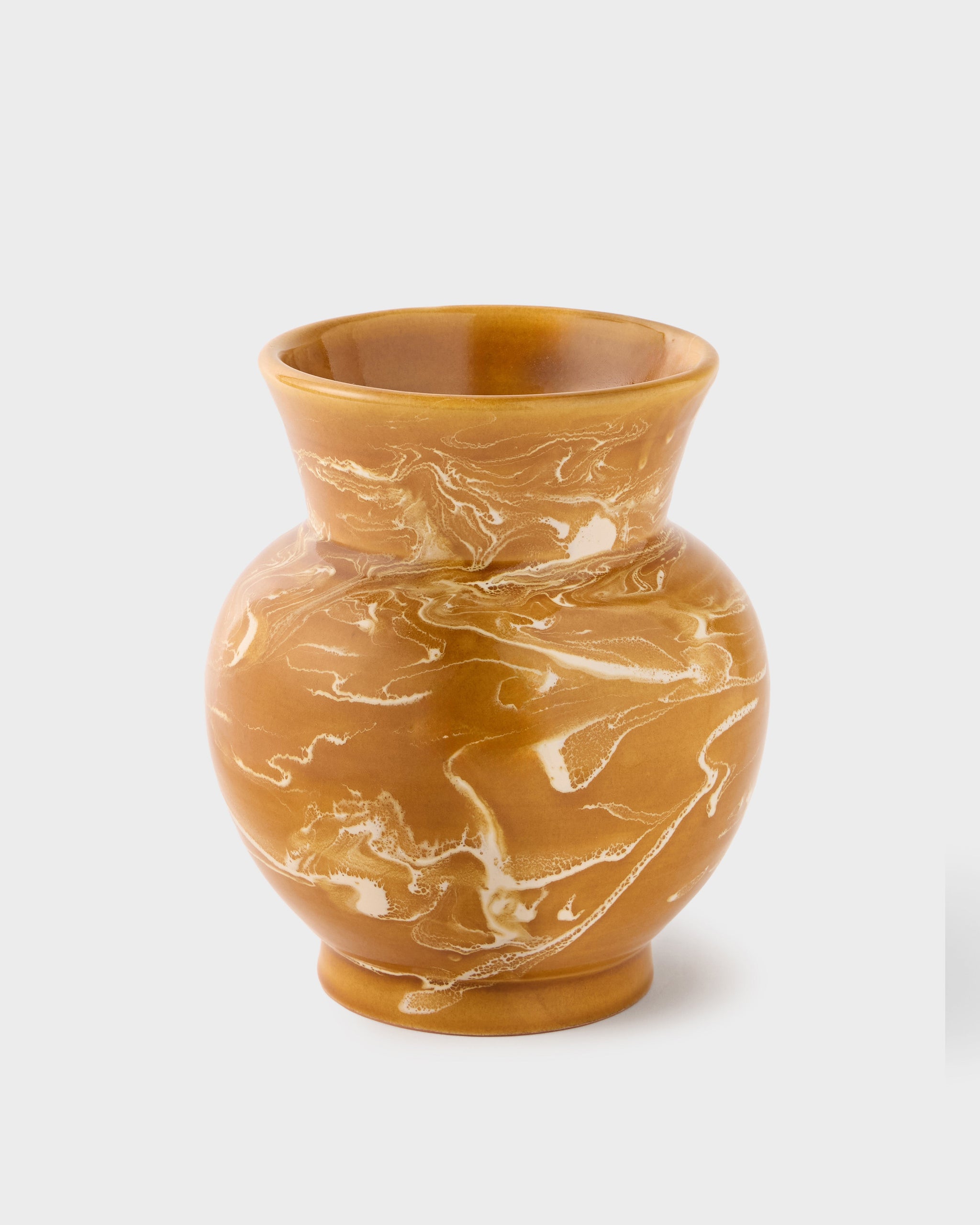 Cabana Marbled Vase, Terracotta