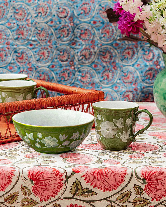 Floral Bowl Green by Ginori 1735 – Cabana Magazine