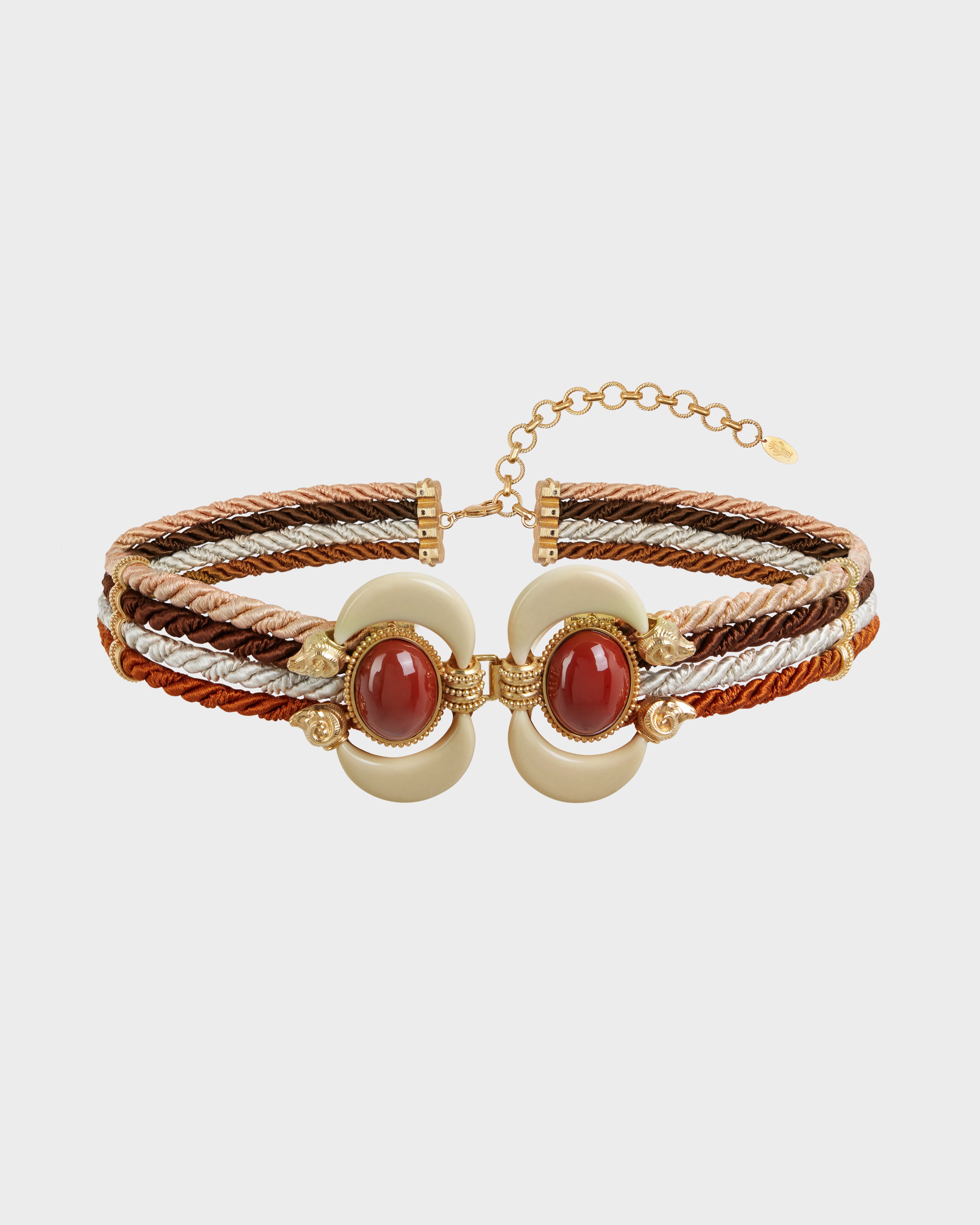 Aries Twisted Cord Belt, Natural, Small