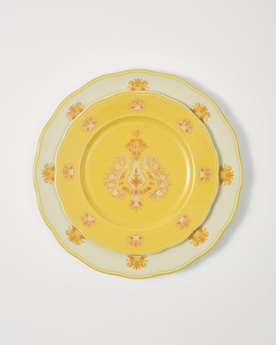 Saffron Dinner and Dessert Plate (Set of 2)
