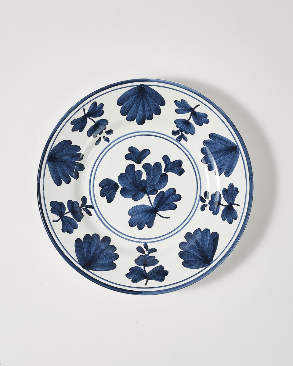 CABANA Blossom Dessert Plate, Midnight Blue