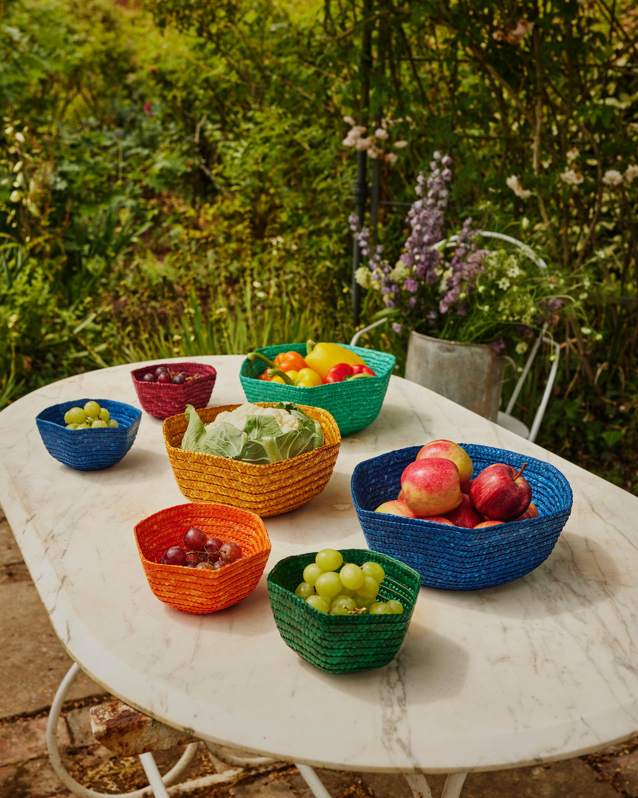 Orange Small Raffia Basket – Cabana Magazine