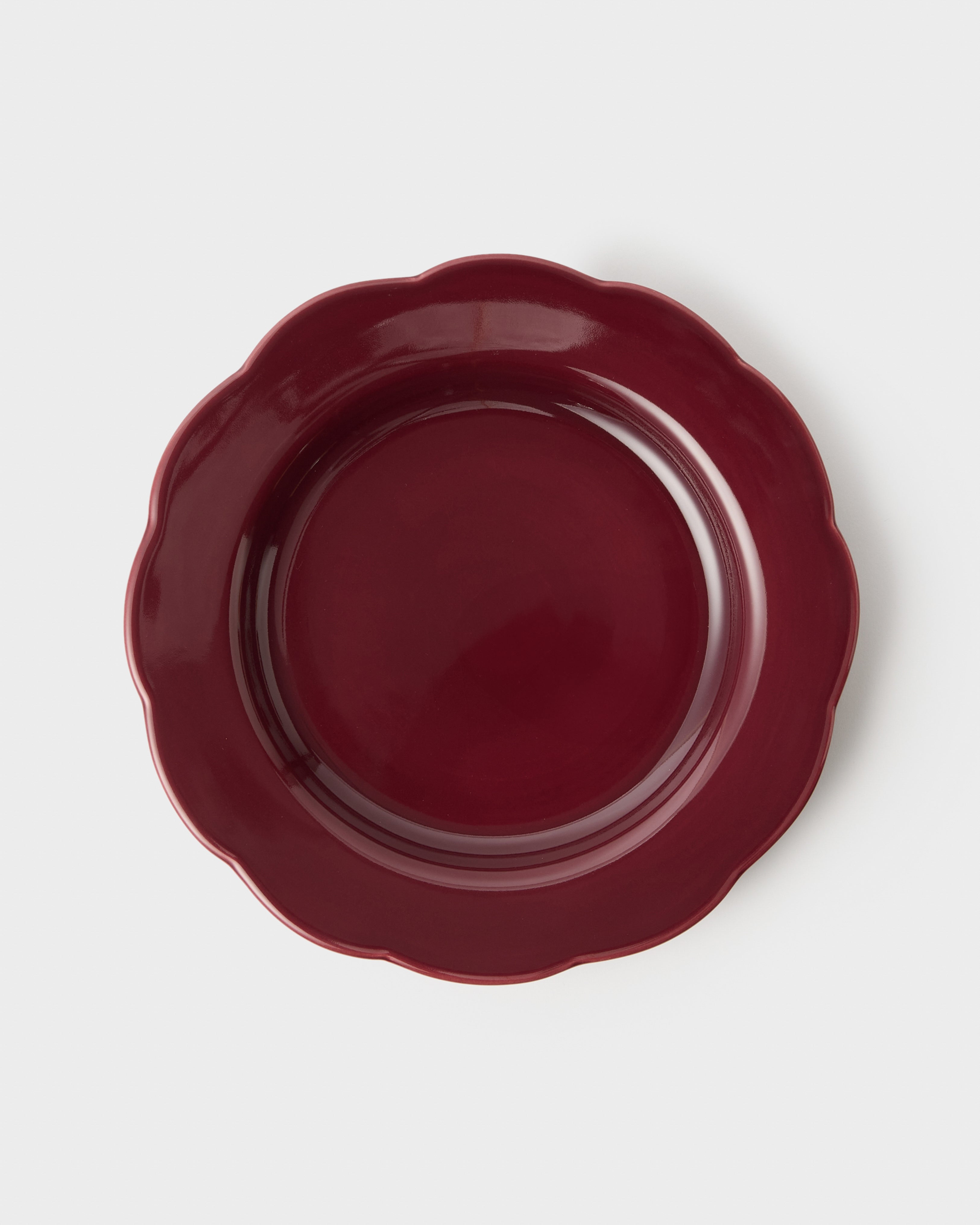 Fiore Dinner Plate Burgundy