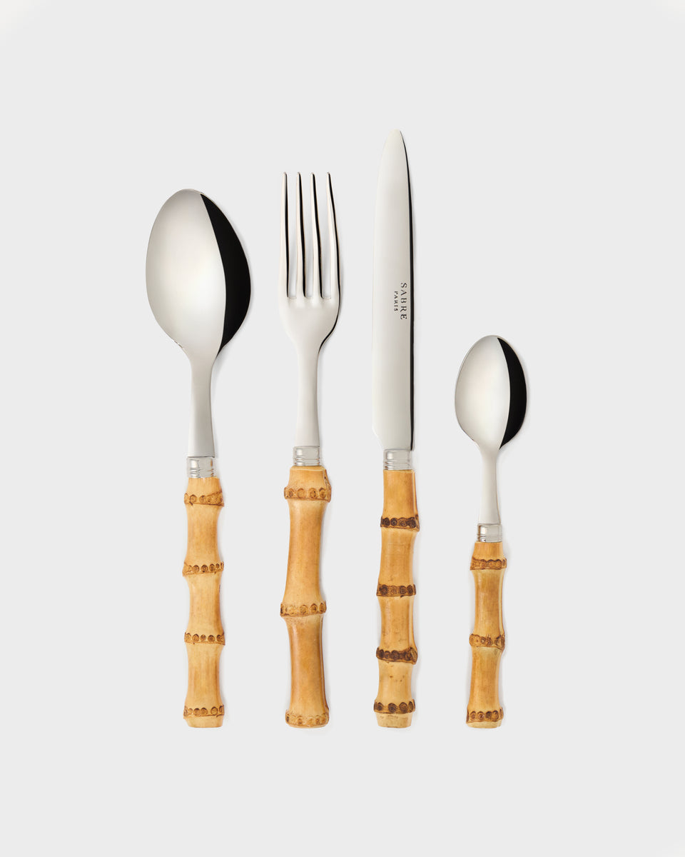 Sabre Cutlery Set, Bamboo (Set of 4)