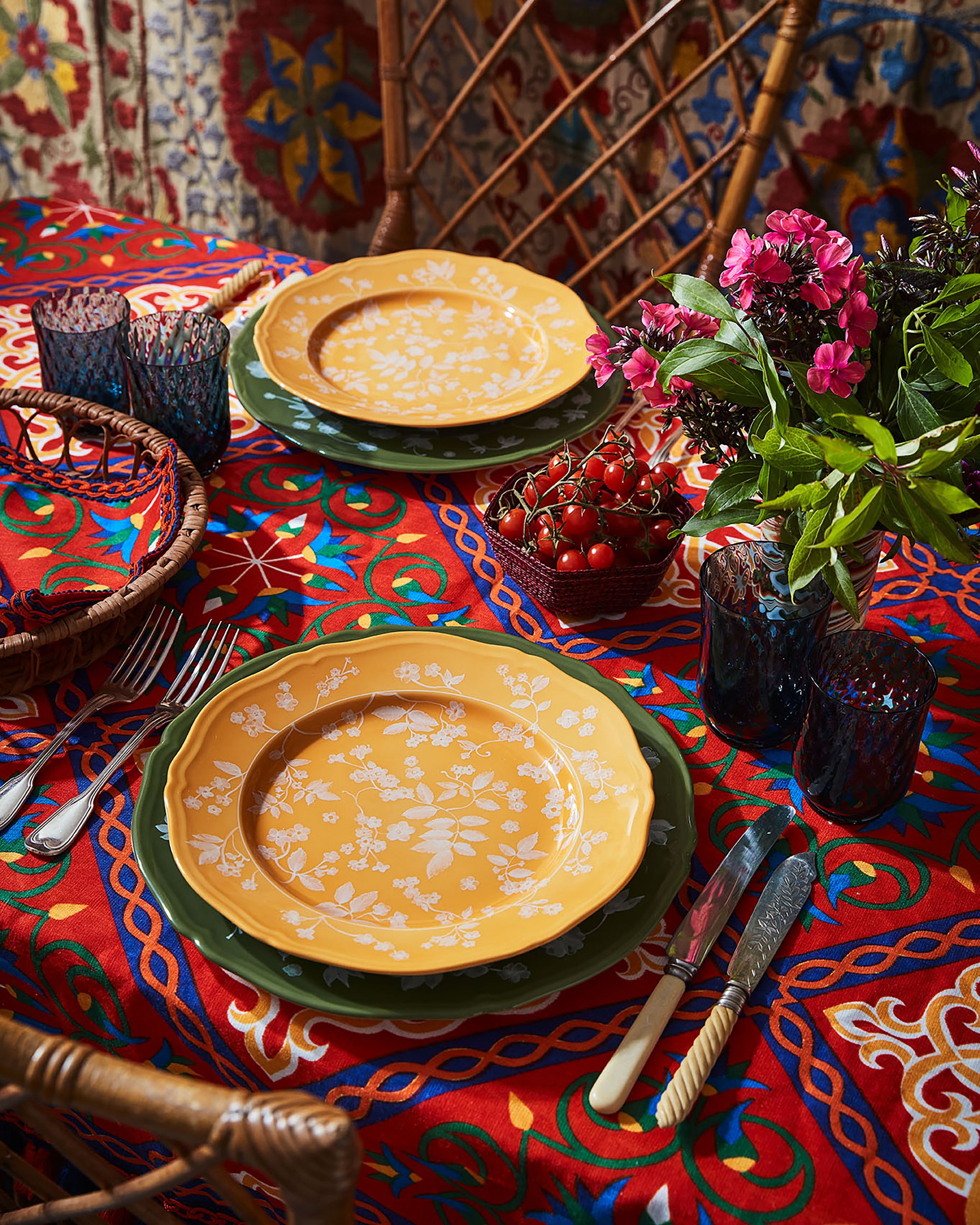 Floral Dessert Plate Yellow by Ginori 1735 – Cabana Magazine