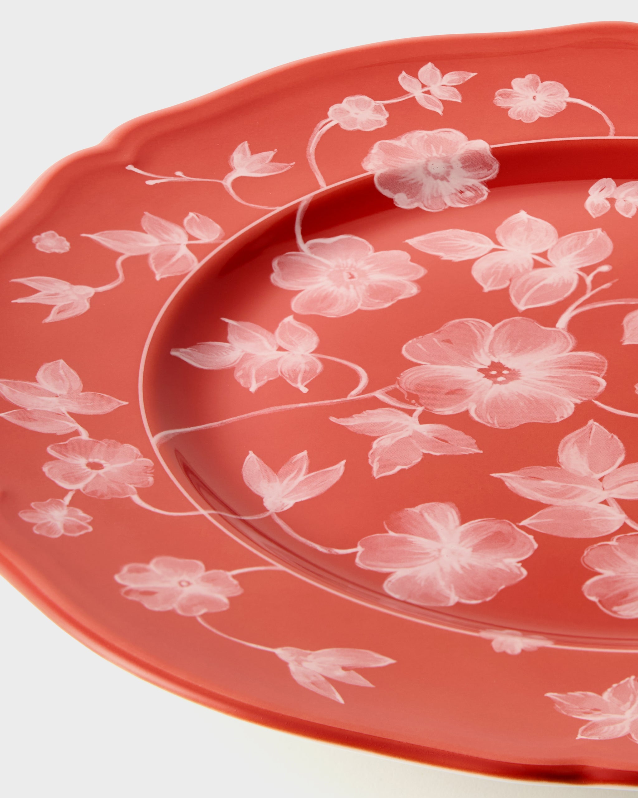 Floral Charger Red by Ginori 1735 – Cabana Magazine