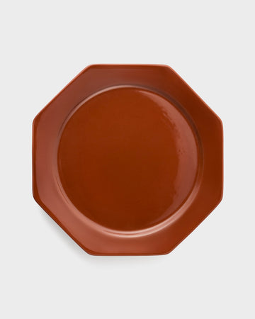 Octagonal Dinner Plate, Burgundy – Cabana Magazine