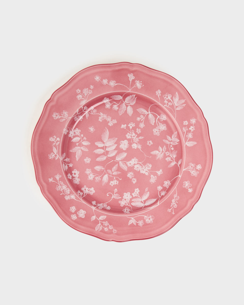 Floral Dinner Plate Pink by Ginori 1735