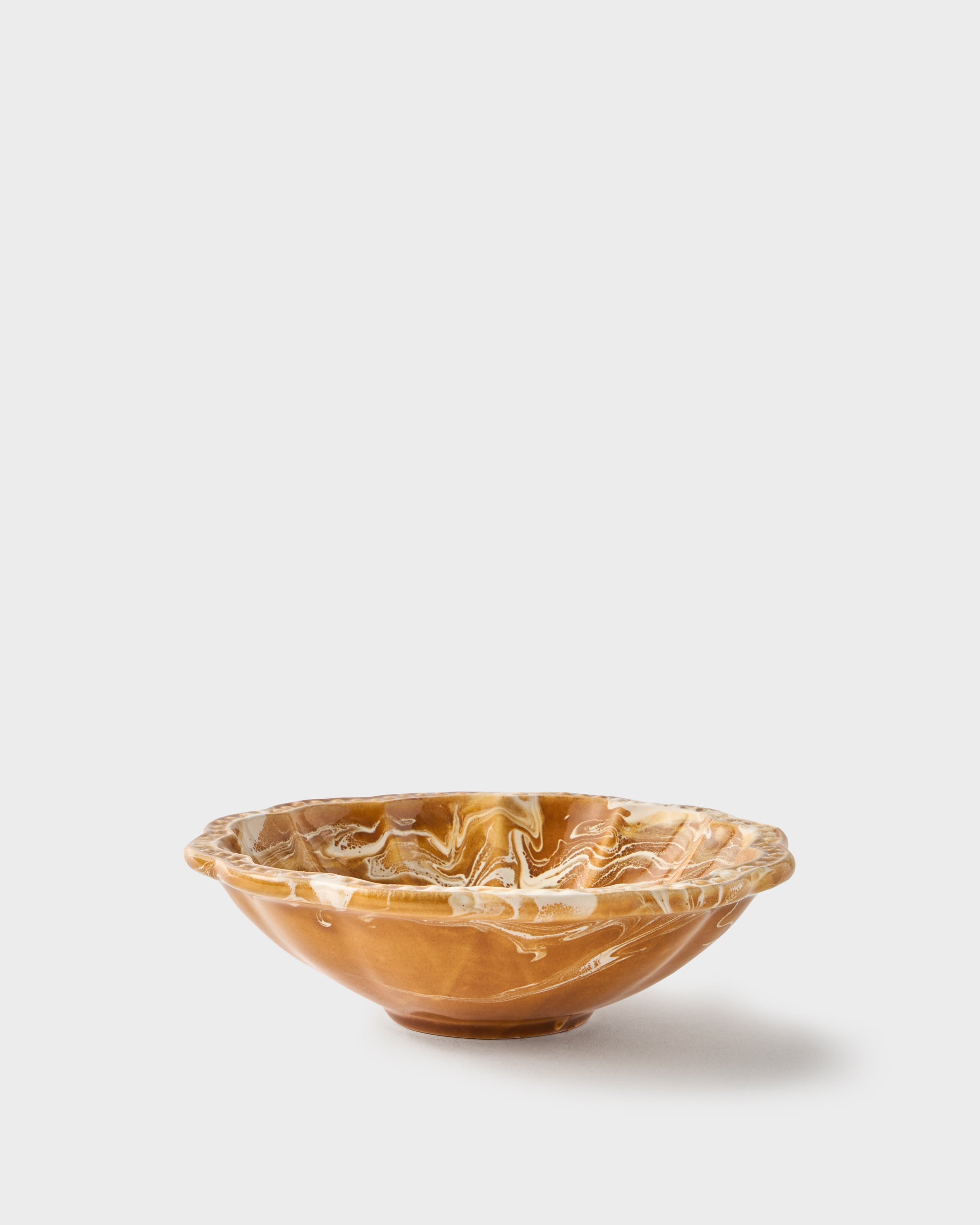 Cabana Marbled Small Bowl, Terracotta