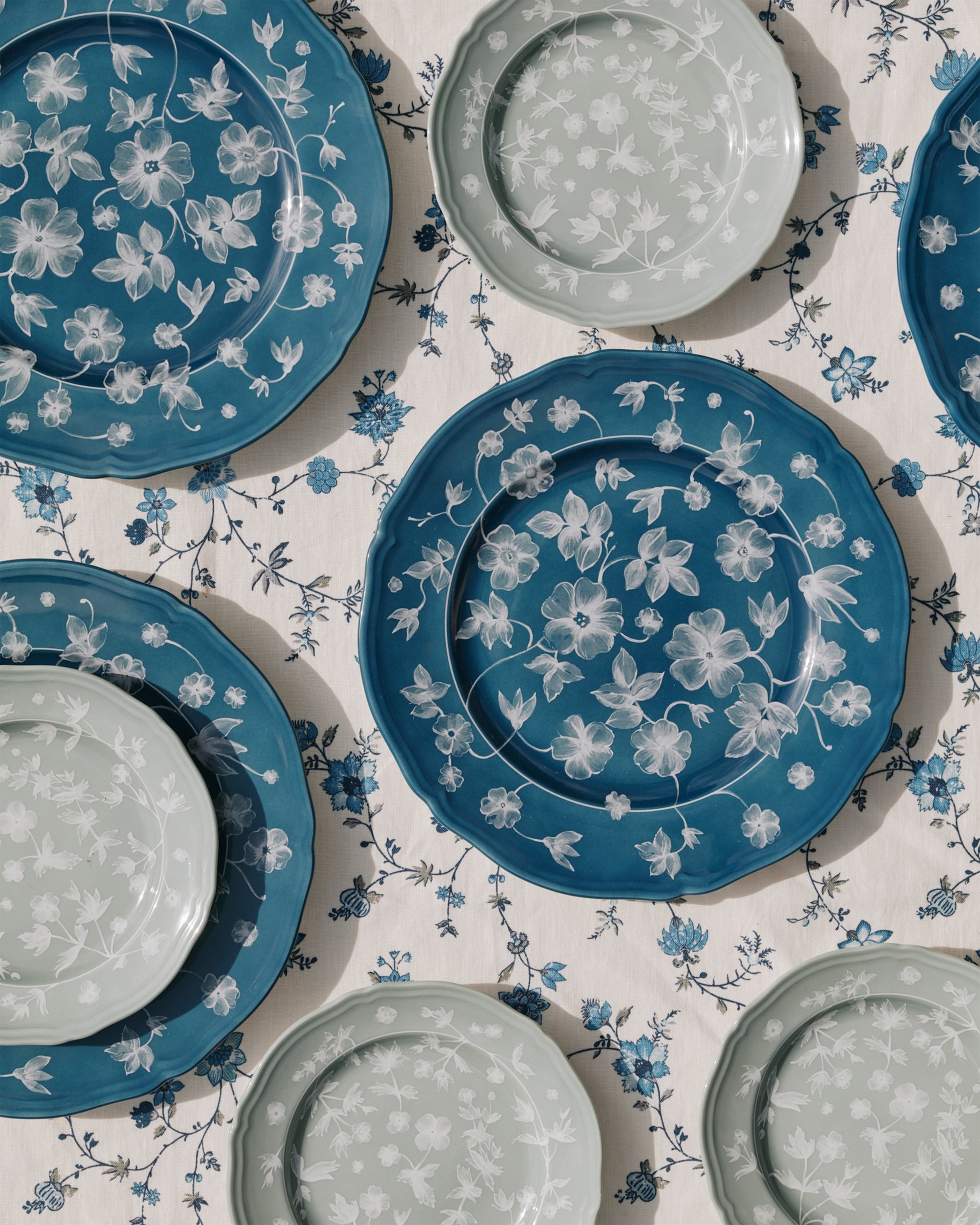 Floral Dinner Plate Petrol by Ginori 1735 – Cabana Magazine