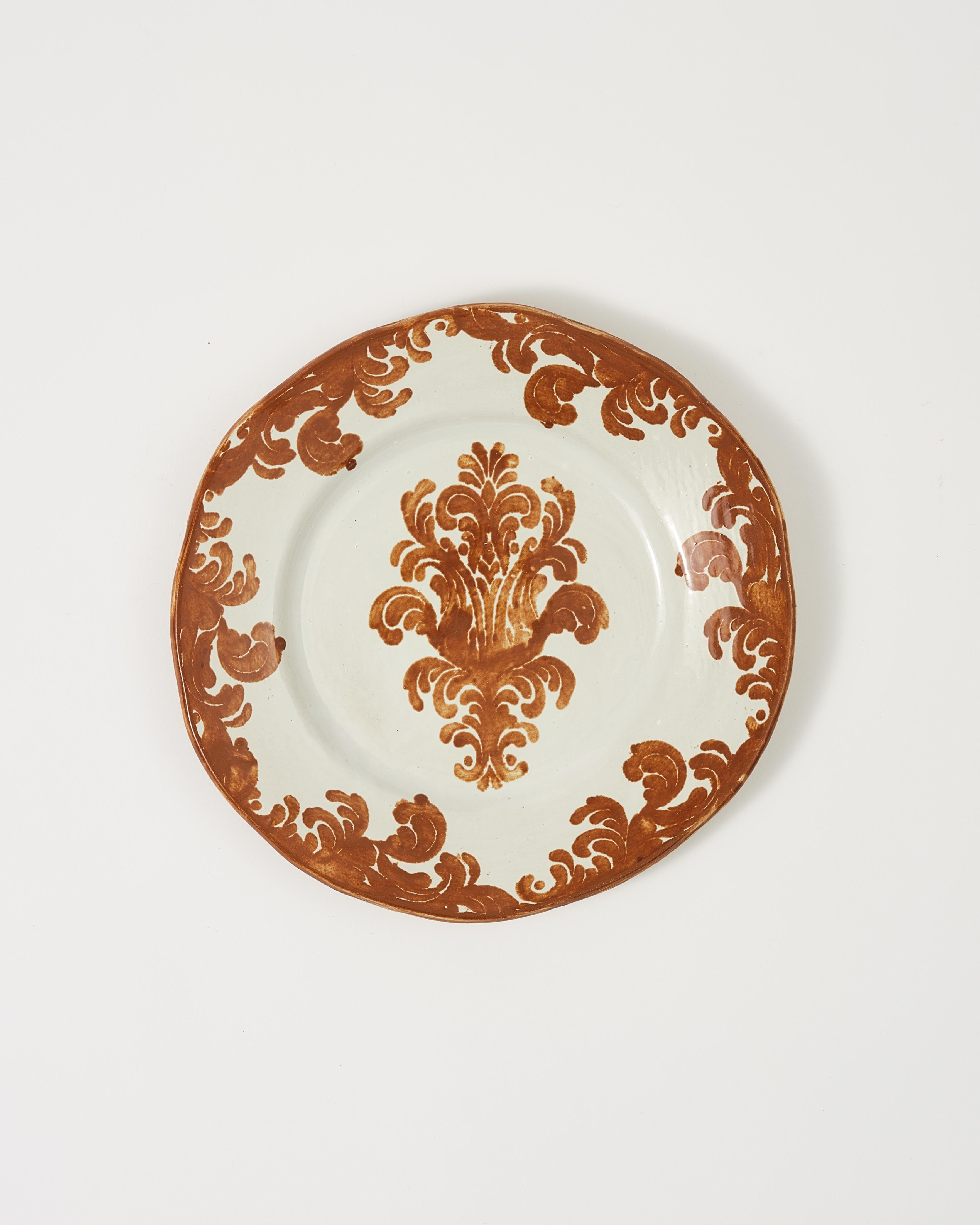 Damask Stoneware Dessert Plate Zsuzsanna Nyul