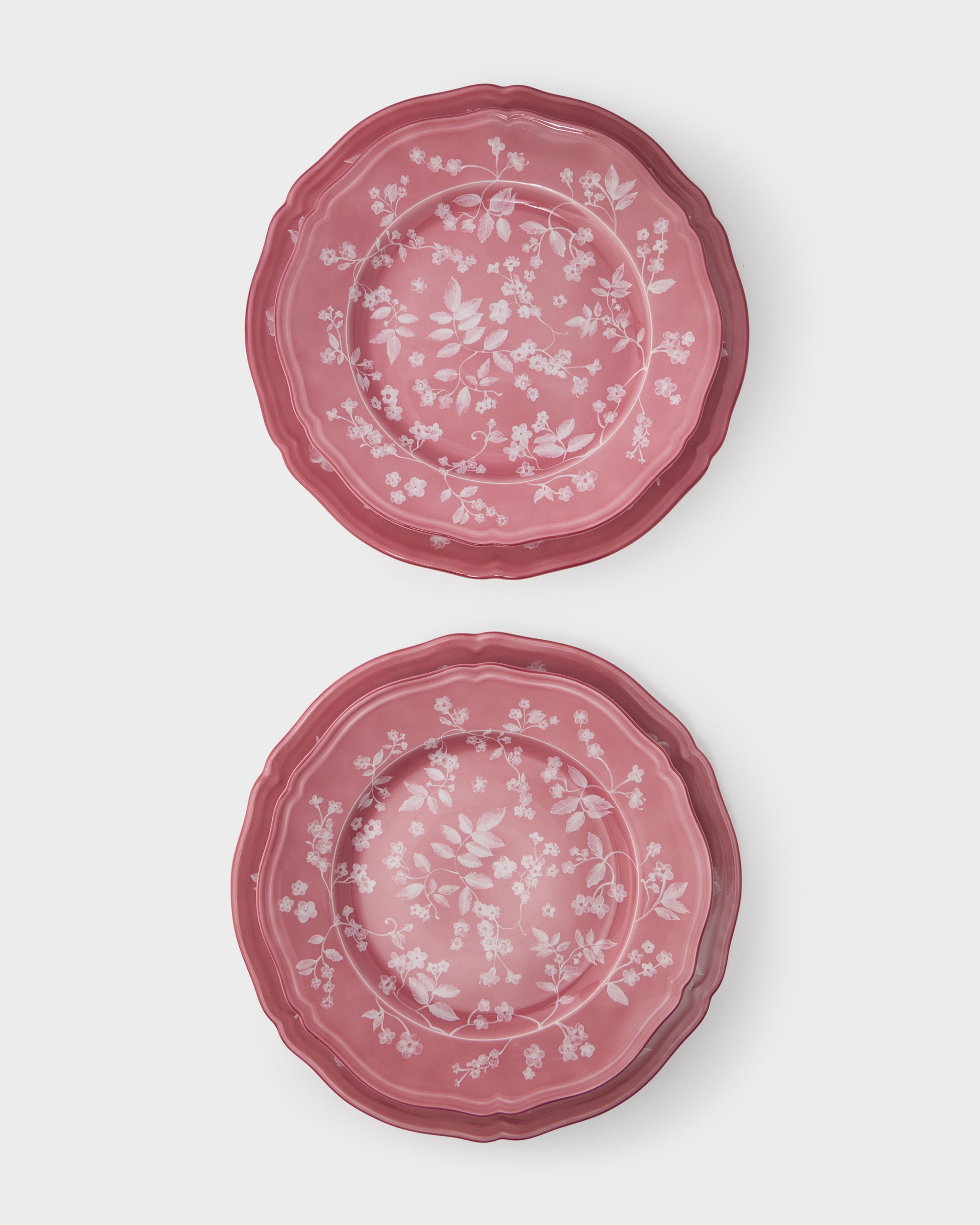 Ginori Floral Charger and Dinner Sets, Pink (Set of 2) – Cabana