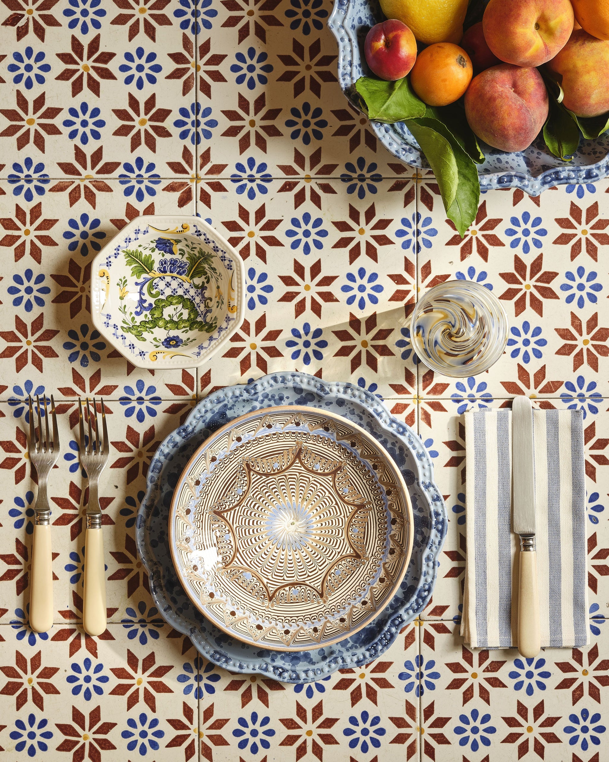 Horezu Plate Blue – Cabana Magazine, image size:2048x2560