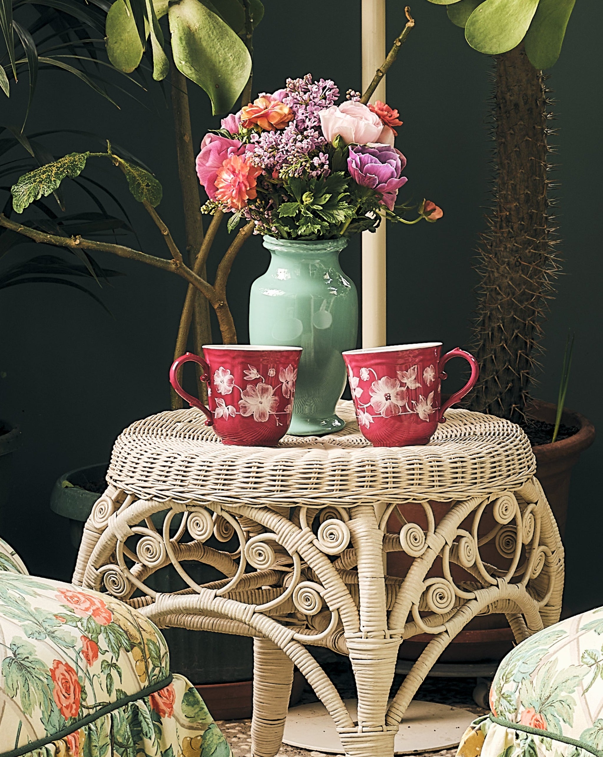 Floral Mug Magenta by Ginori 1735 – Cabana Magazine