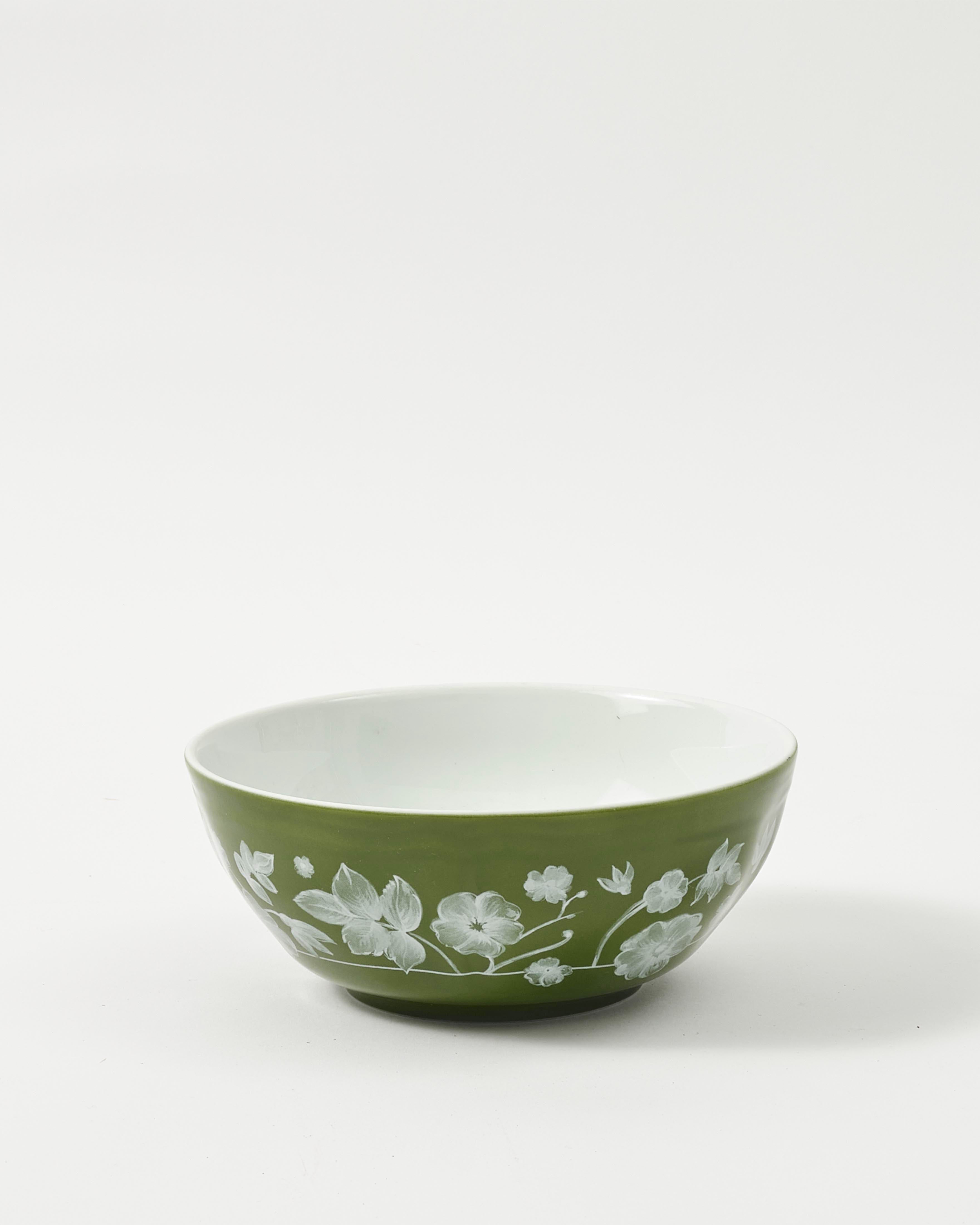 Floral Bowl Green by Ginori 1735