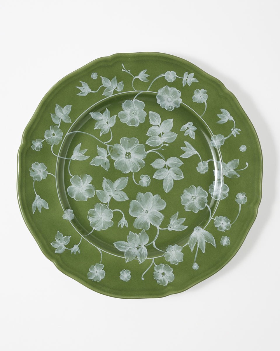 Floral Charger Green by Ginori 1735