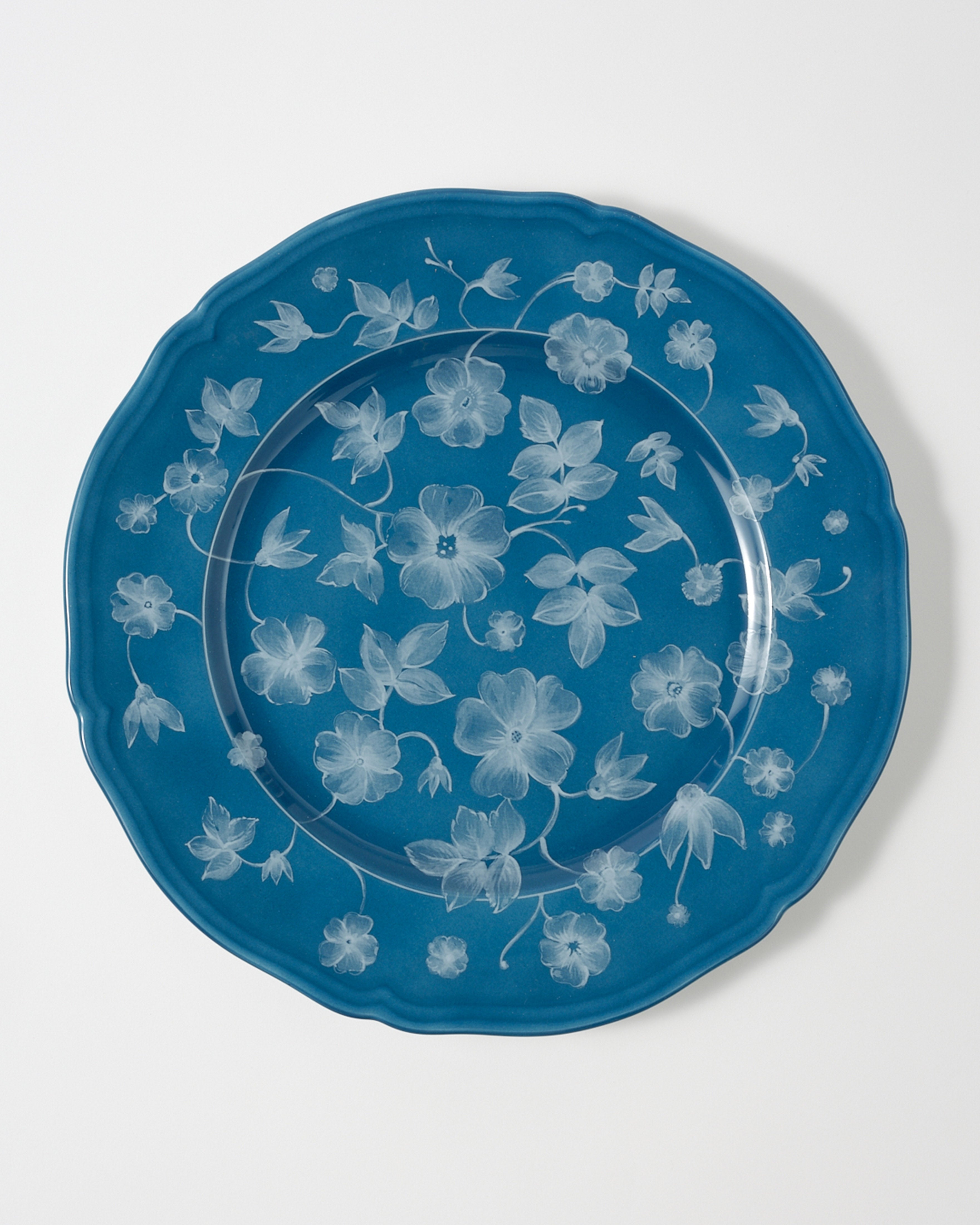Floral Charger Petrol Ginori 1735