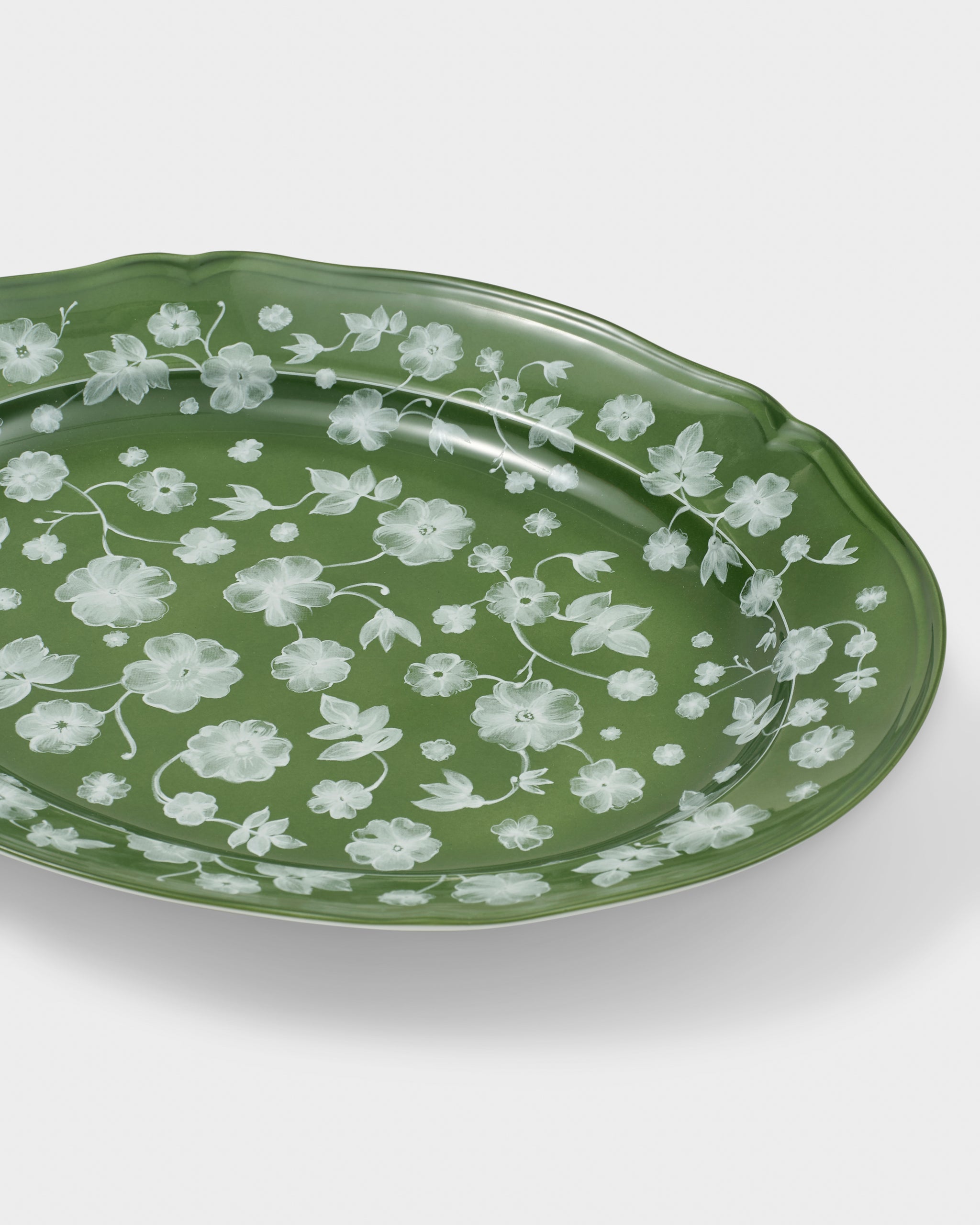 Floral Serving Plate Green by Ginori 1735 – Cabana Magazine