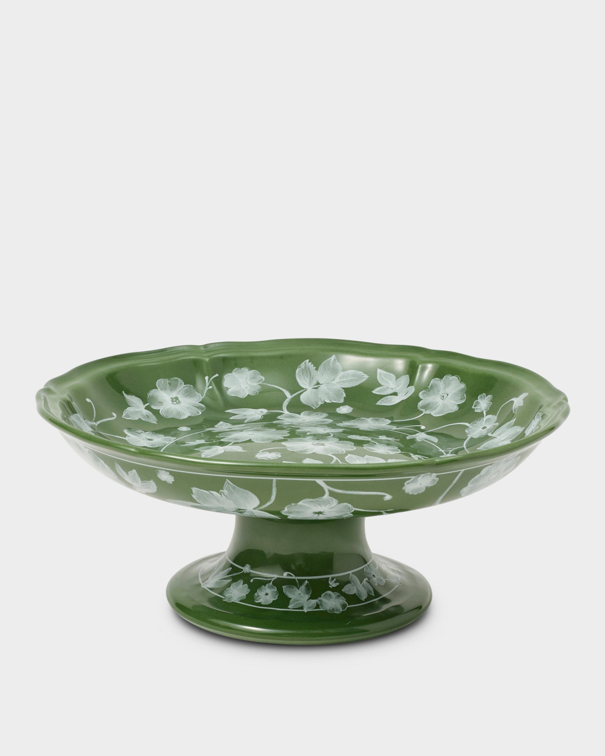 Floral Fruit Stand, Green by Ginori 1735 – Cabana Magazine