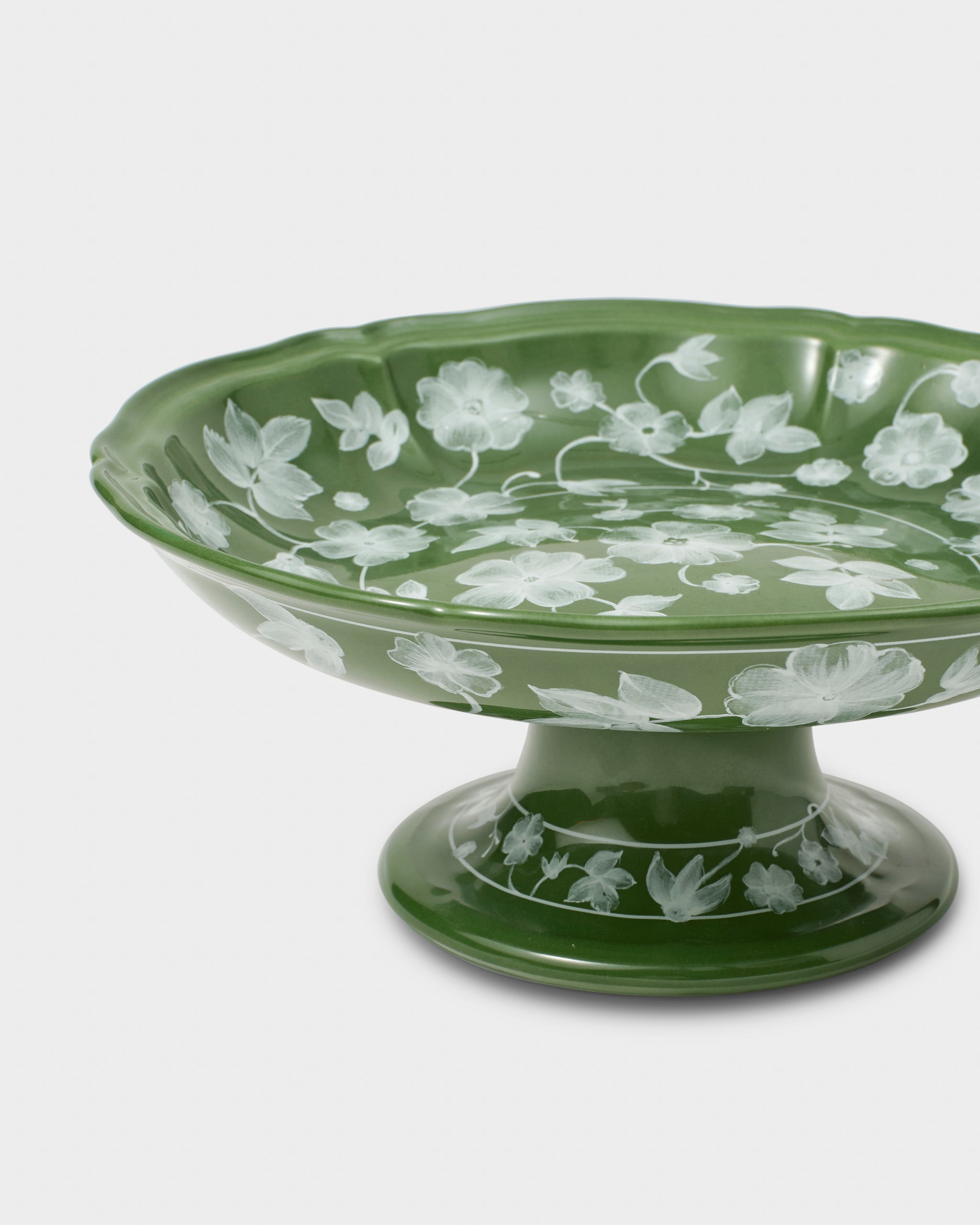 Floral Fruit Stand, Green by Ginori 1735 – Cabana Magazine