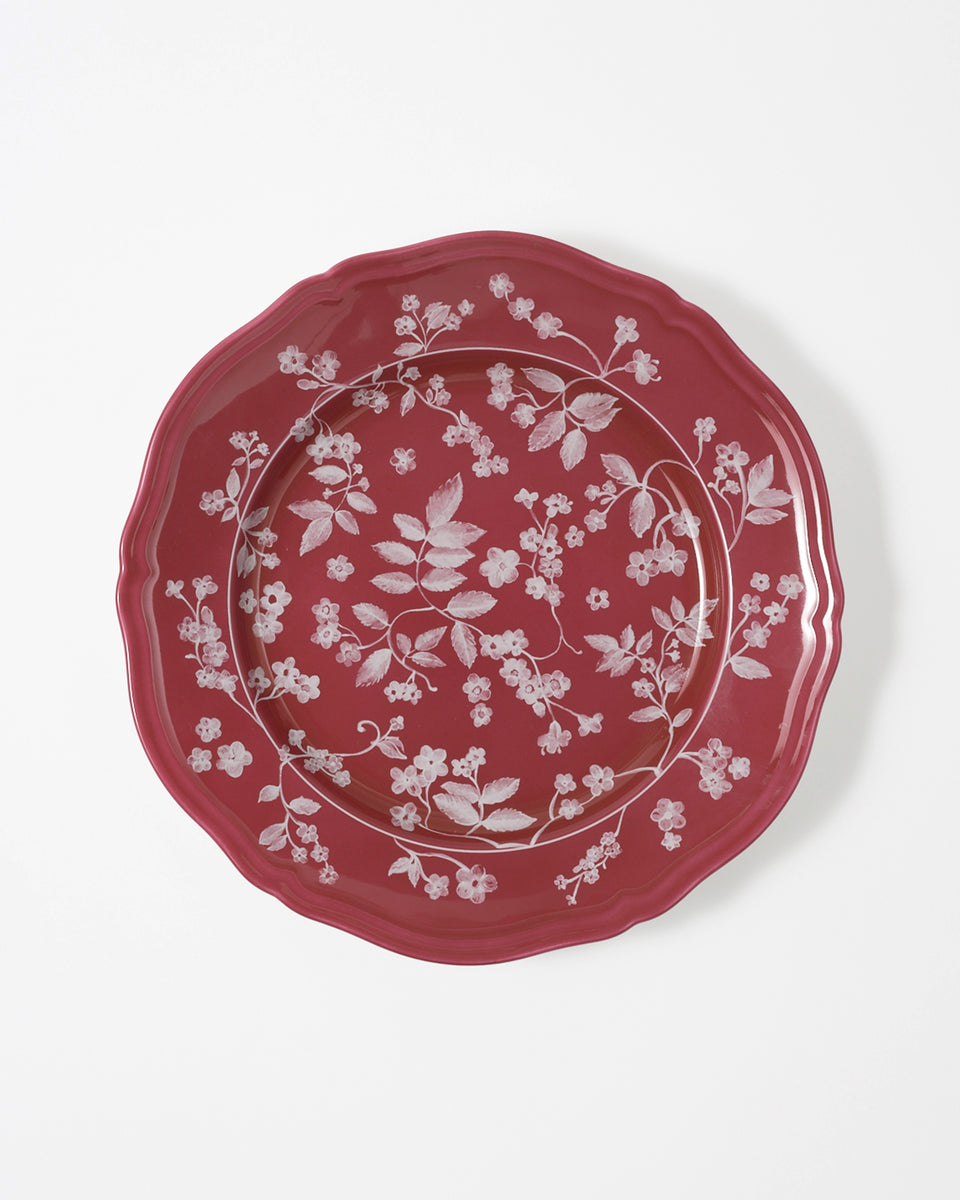Ginori Floral Dinner Plate Magenta
