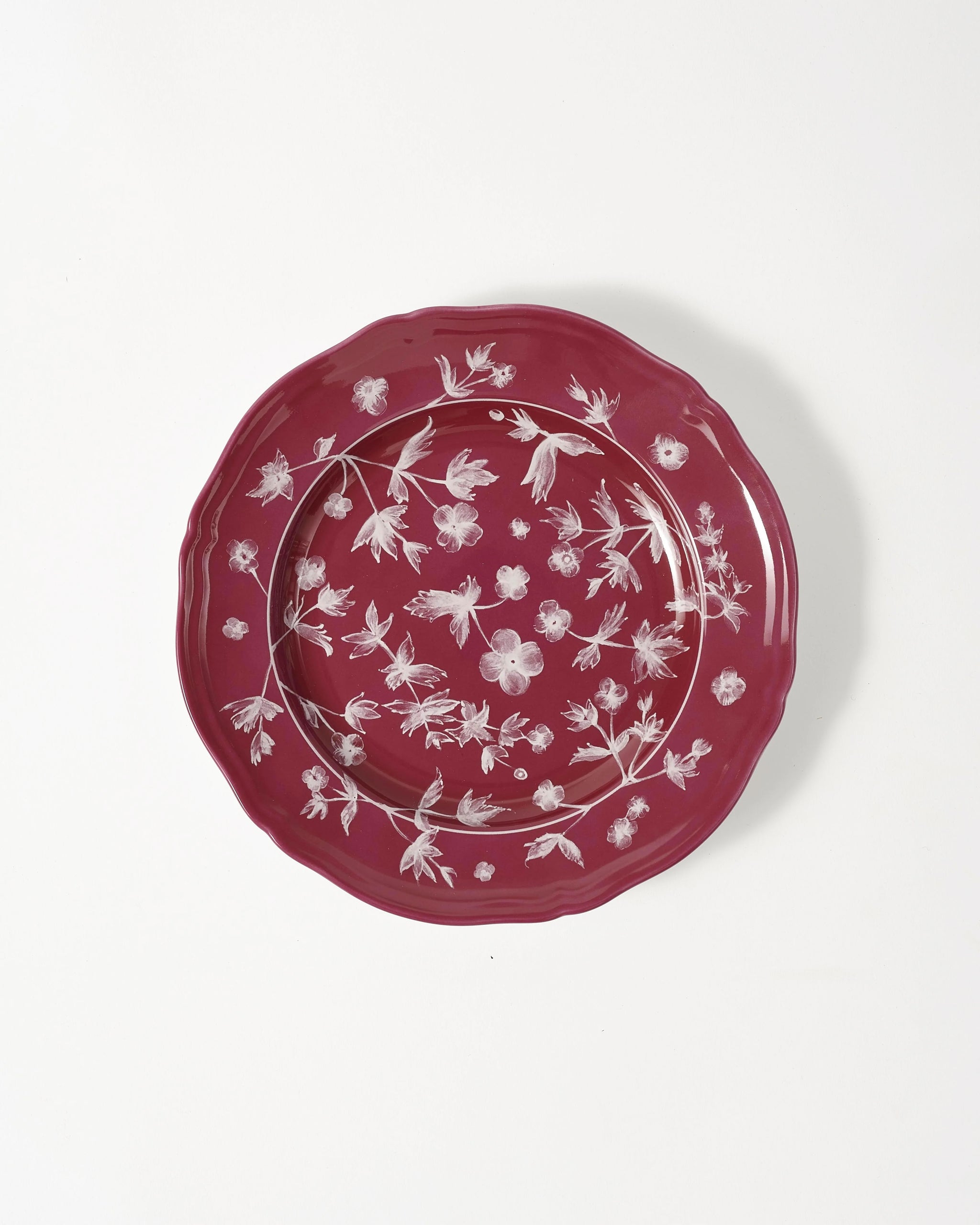 Floral Dinner Plate Magenta by Ginori 1735 – Cabana Magazine