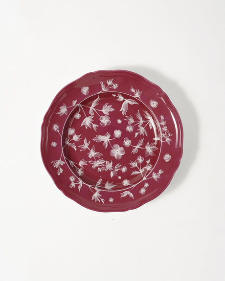 Floral Dinner Plate Magenta by Ginori 1735 – Cabana Magazine