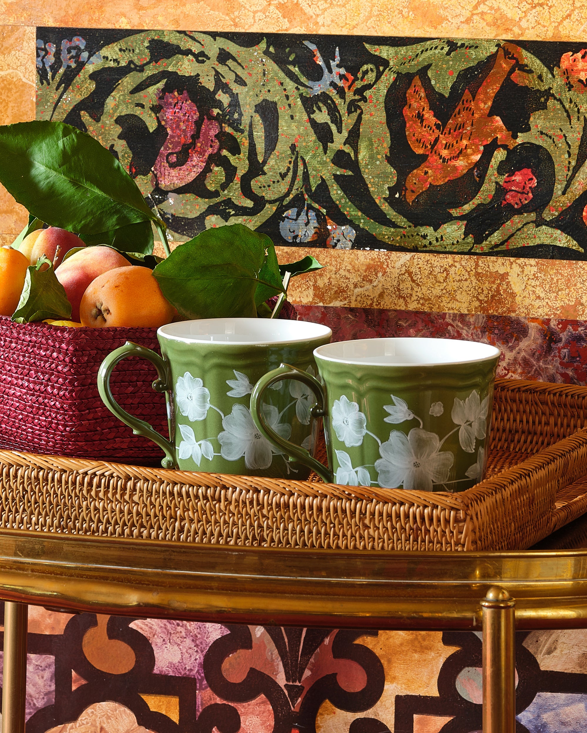 Mugi. キャプテン 85g 12本、フレッシュ6本 Floral Mug Green by Ginori 1735 – Cabana Magazine