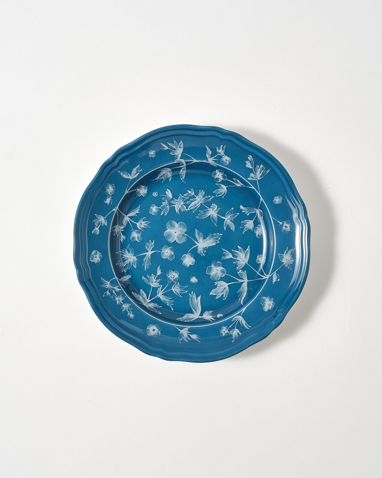 PETITE ASSIETTE KASHGAR プレート Floral Dessert Plate Petrol by Ginori 1735 – Cabana Magazine