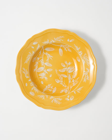 Floral Soup Plate Yellow by Ginori 1735 – Cabana Magazine