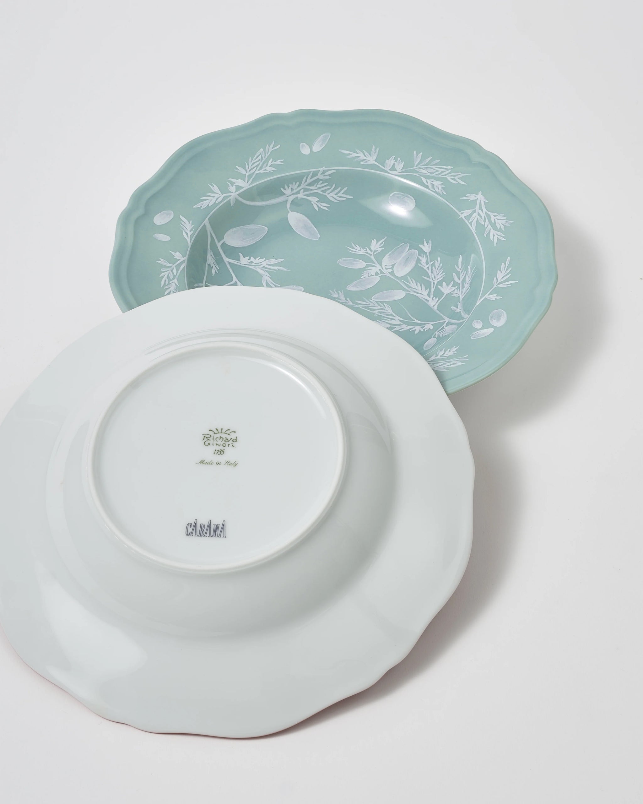 新品　Richard Ginori 波形皿 花柄 29cm Ginori 1735 x Cabana | Floral Green — Casa de Perrin