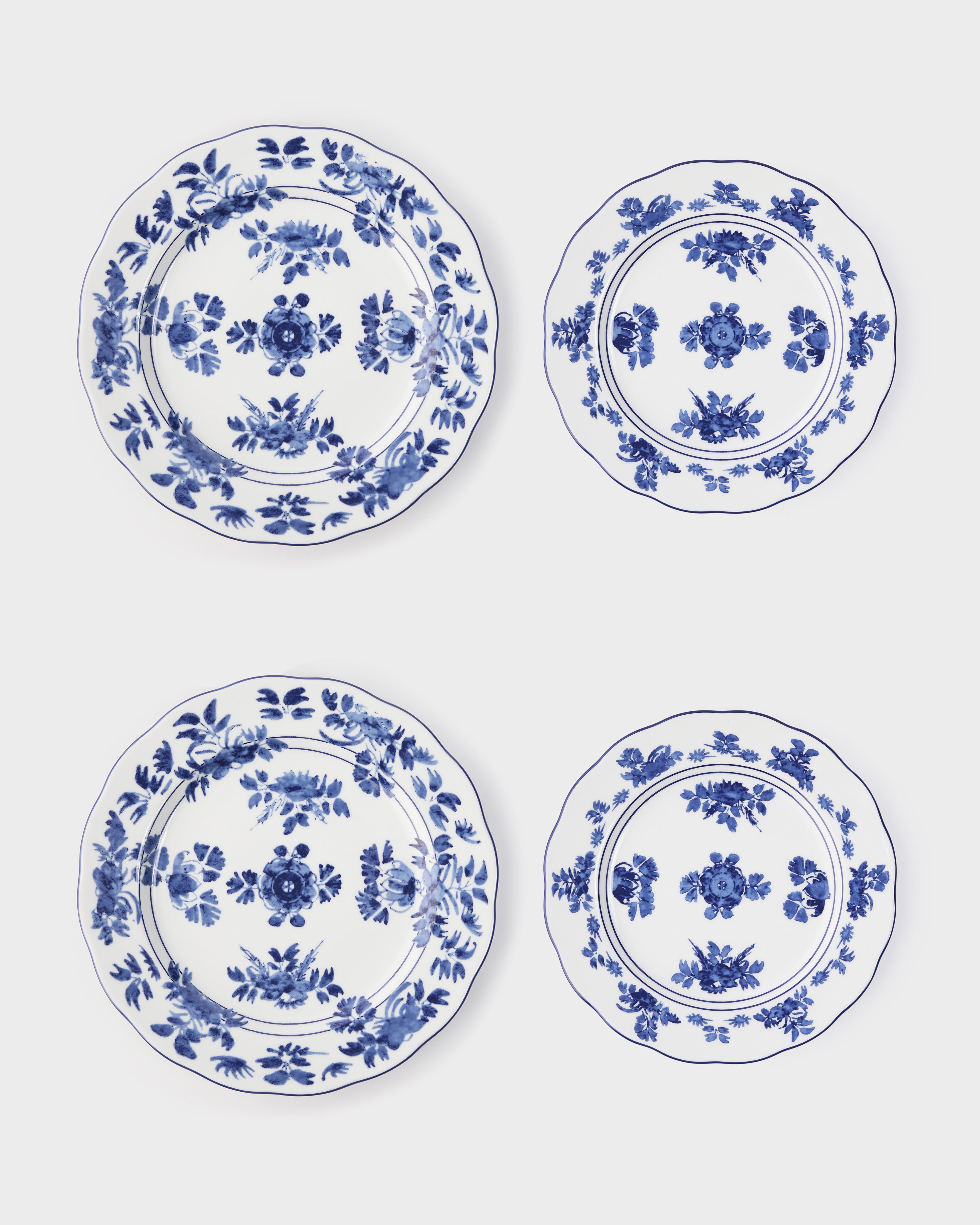 Gloria Porcelain Dinner & Dessert Plates (Set of 2)