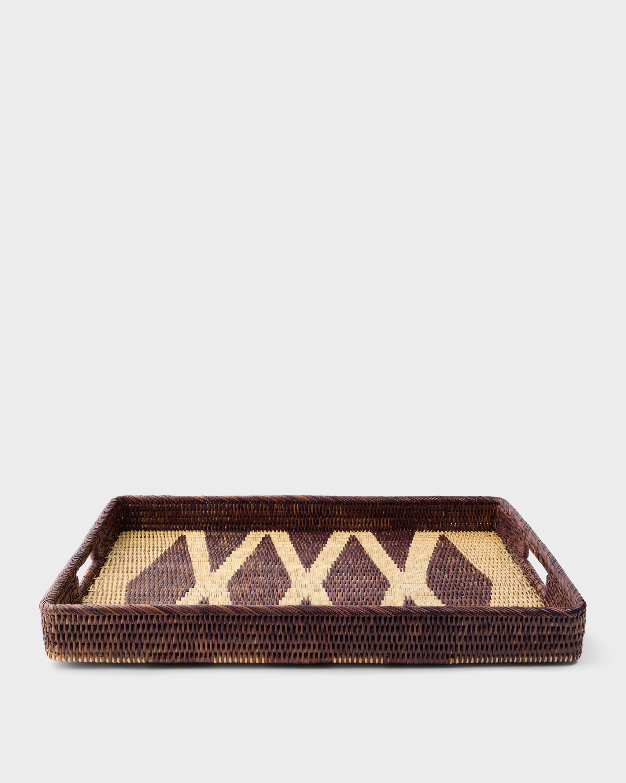Rattan Diamond Serving Tray, Large