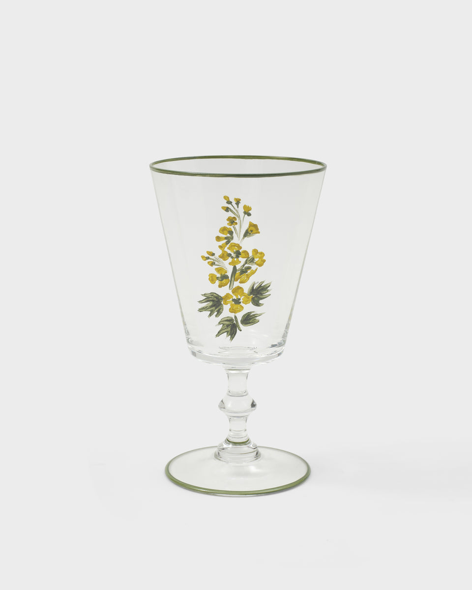 Cabana Magazine - Murano Primrose Hand-Painted Water Glass