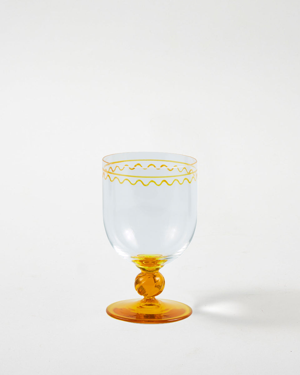 Jasmine Wine Glass Yellow