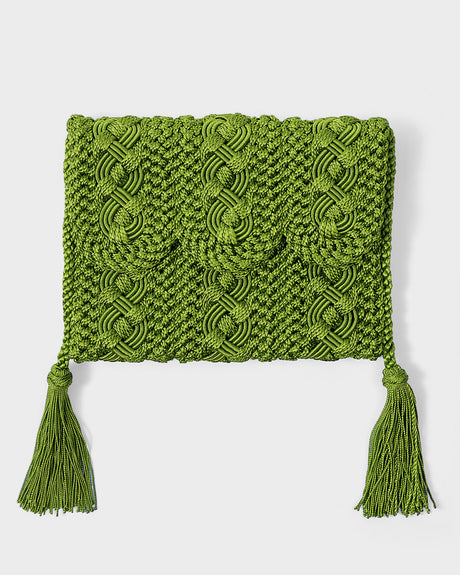 beyond retro emma mini scarf backpack Majorelle Sabra Silk Braided Purse Green – Cabana Magazine Outlet Bailey Vegan Leather stretch poplin Color:(3