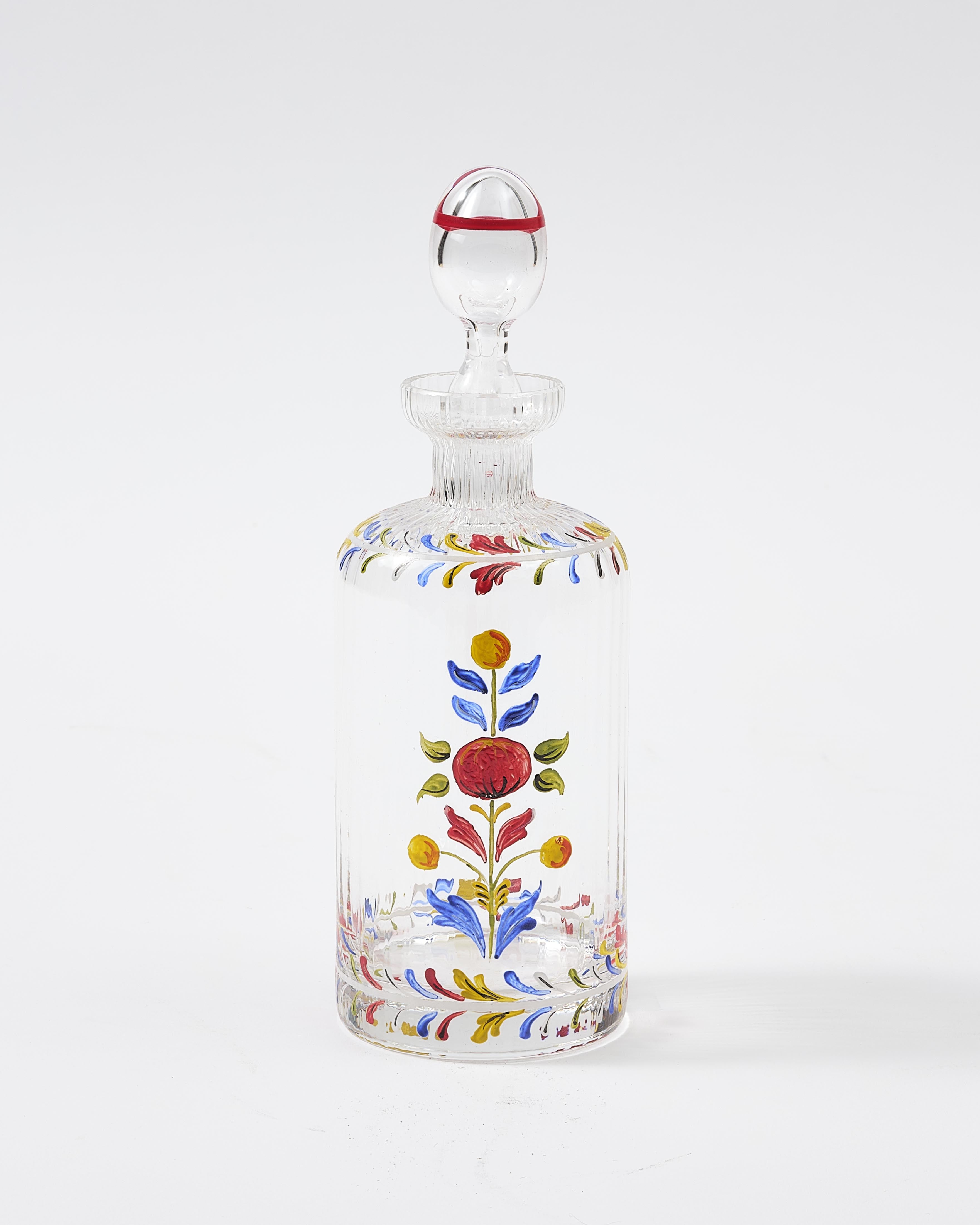 Murano Hand Painted Oil Bottle