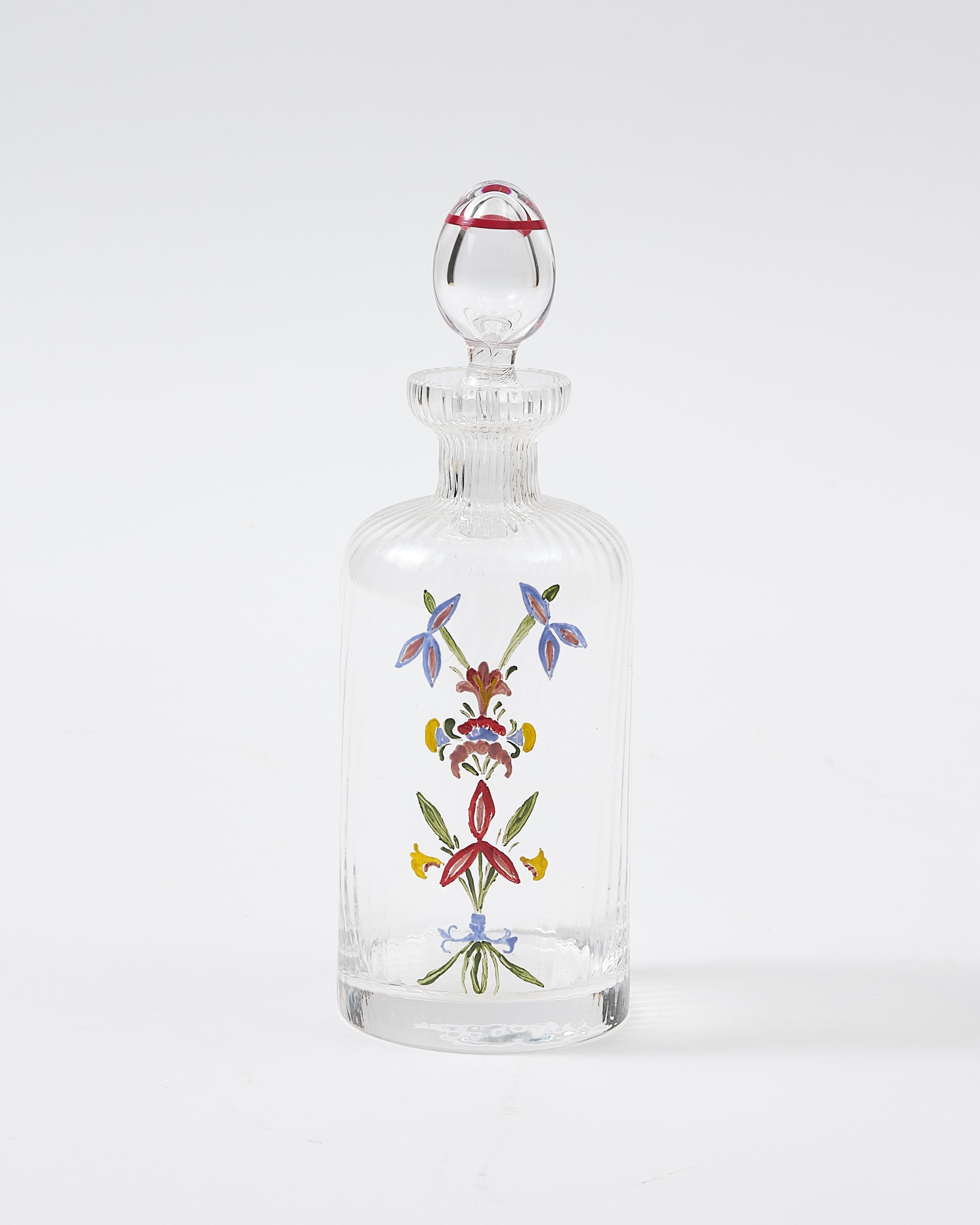 Murano Gulistan Hand-Painted Oil Bottle