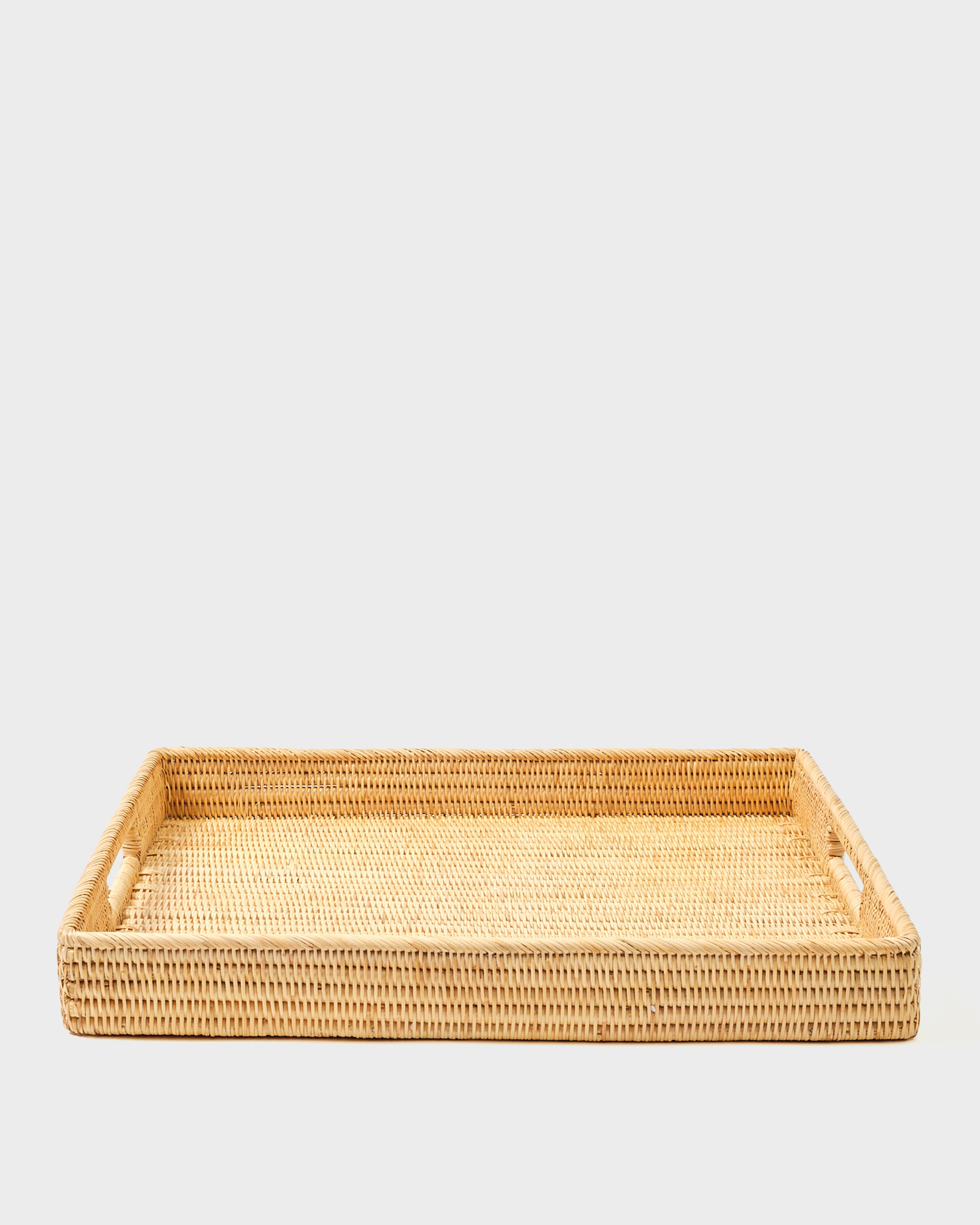 Rattan Sabbia Rectangular Serving Tray, Large