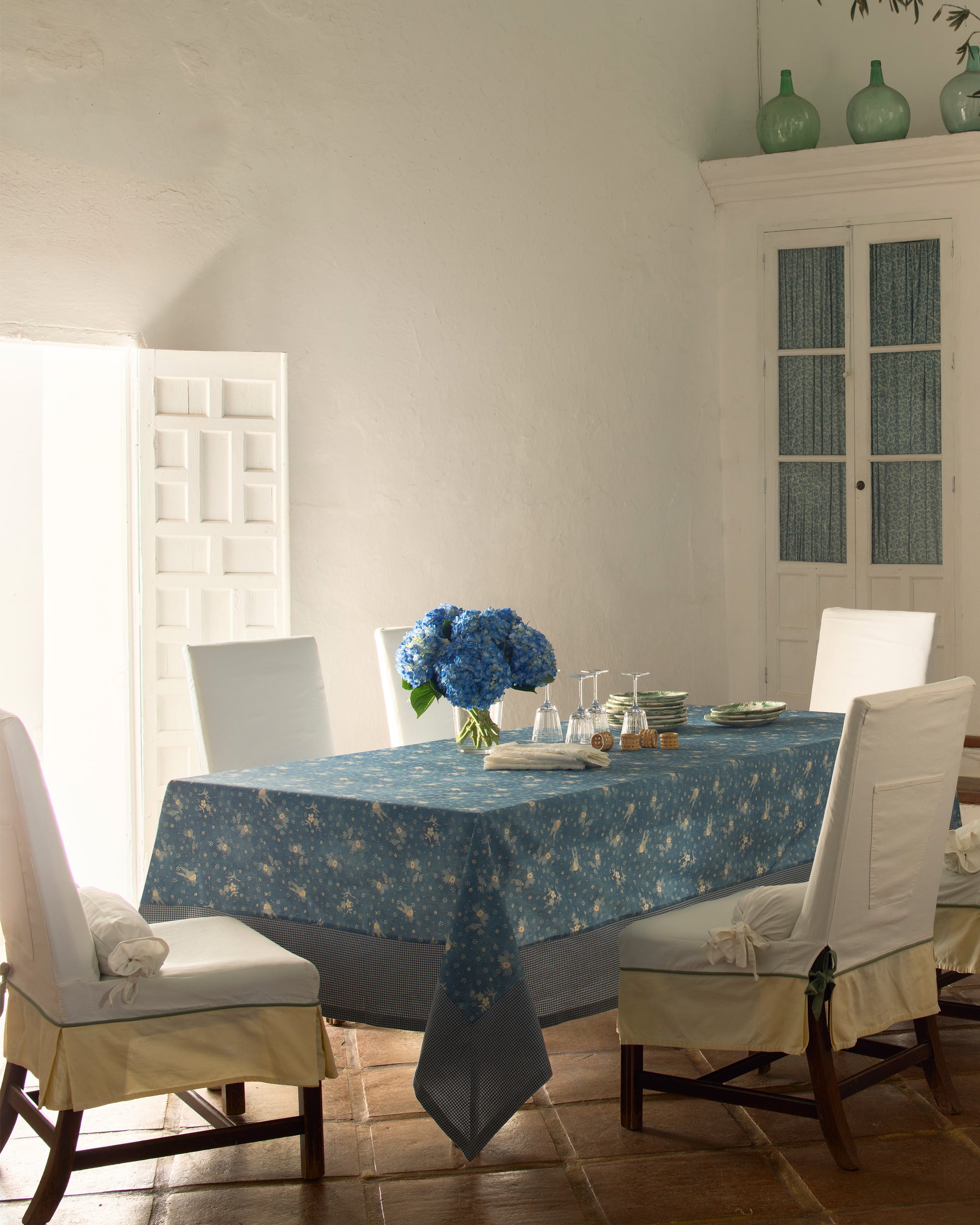 Ralph Lauren Home x Cabana, Wells Batik Patchwork Tablecloth