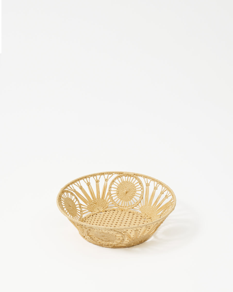 Raffia Bread Basket, Circle