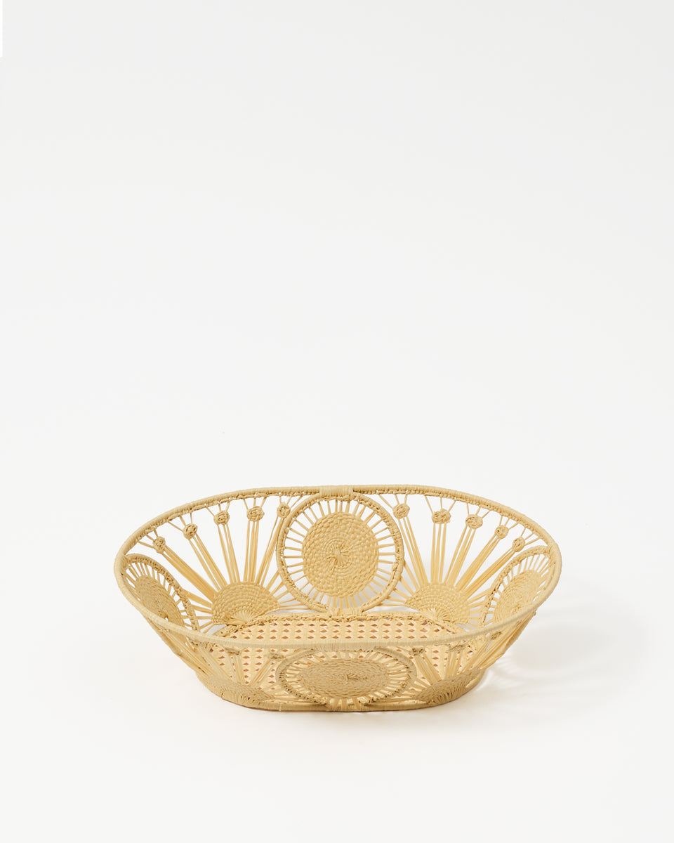 Raffia Bread Basket, Oval