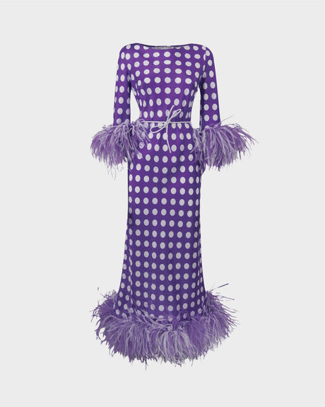 Limited Edition Caprice Lavender Pois Dress by Stephan Janson – Cabana  Magazine