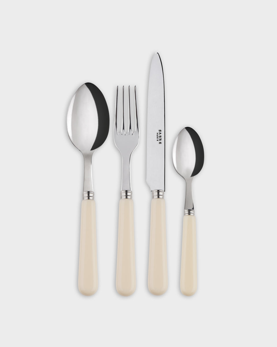 Sabre Cutlery Set, Ivory (Set of 4)