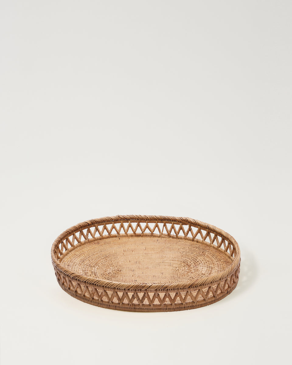 Vimini Woven Oval Tray, Medium