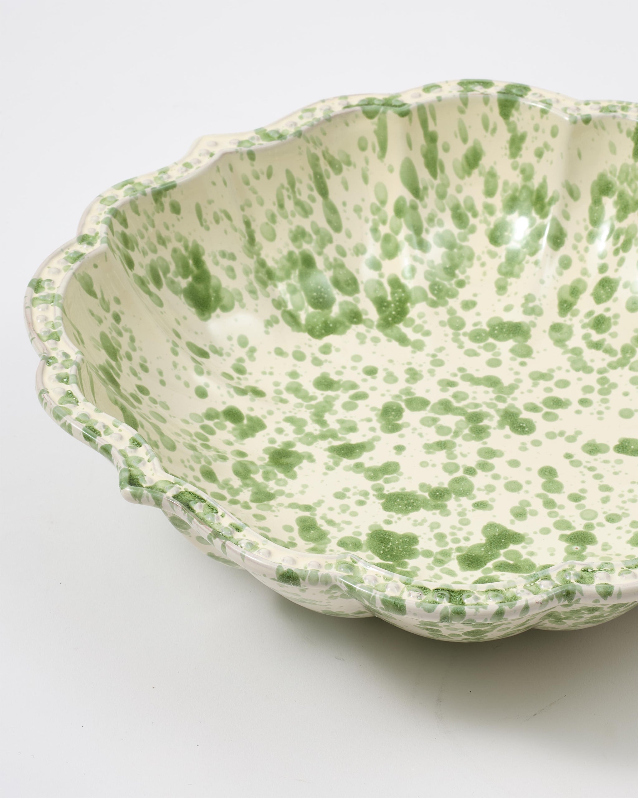 Speckled Serving Bowl, Green and White – Cabana Magazine