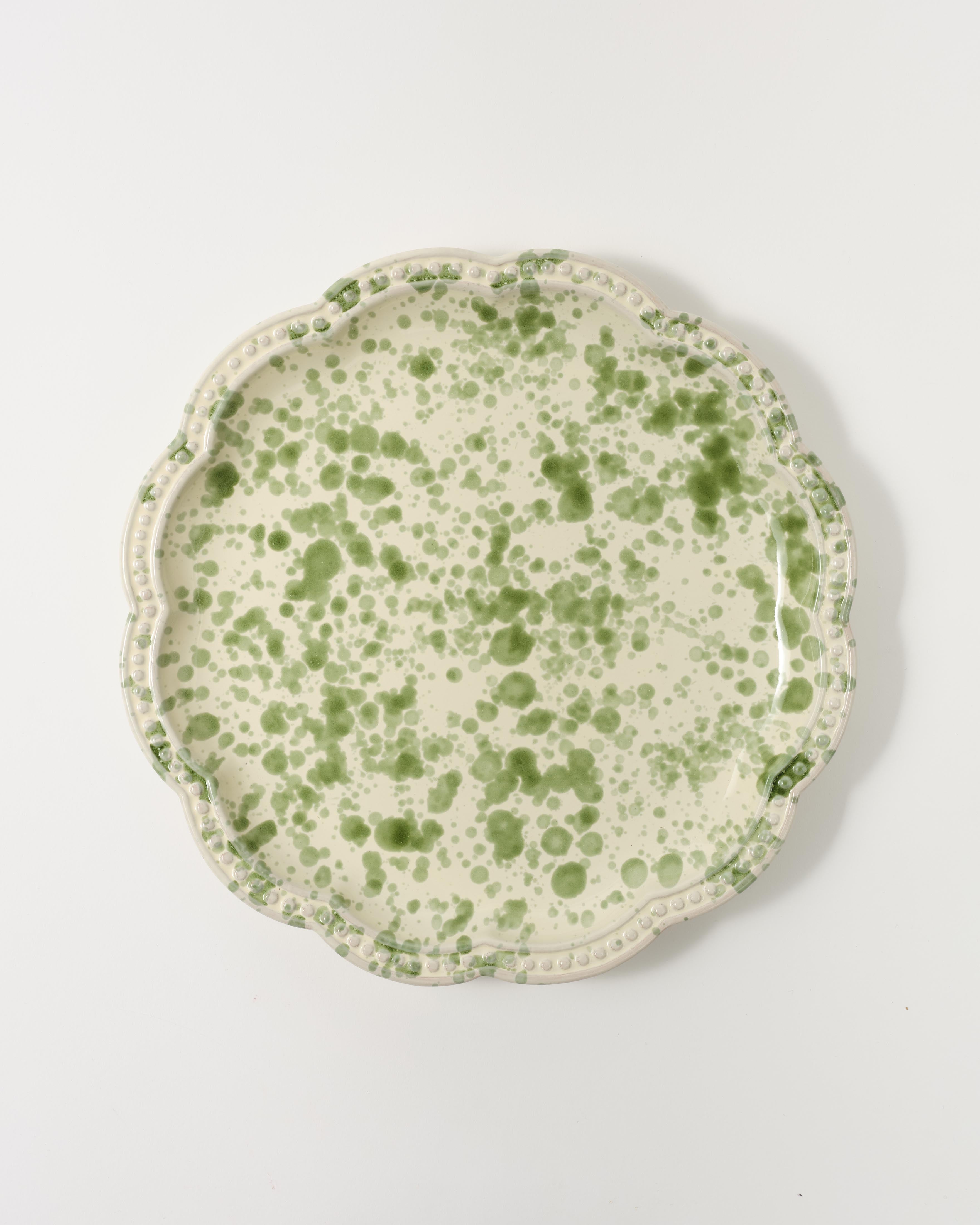 Speckled Dinner Plate Green
