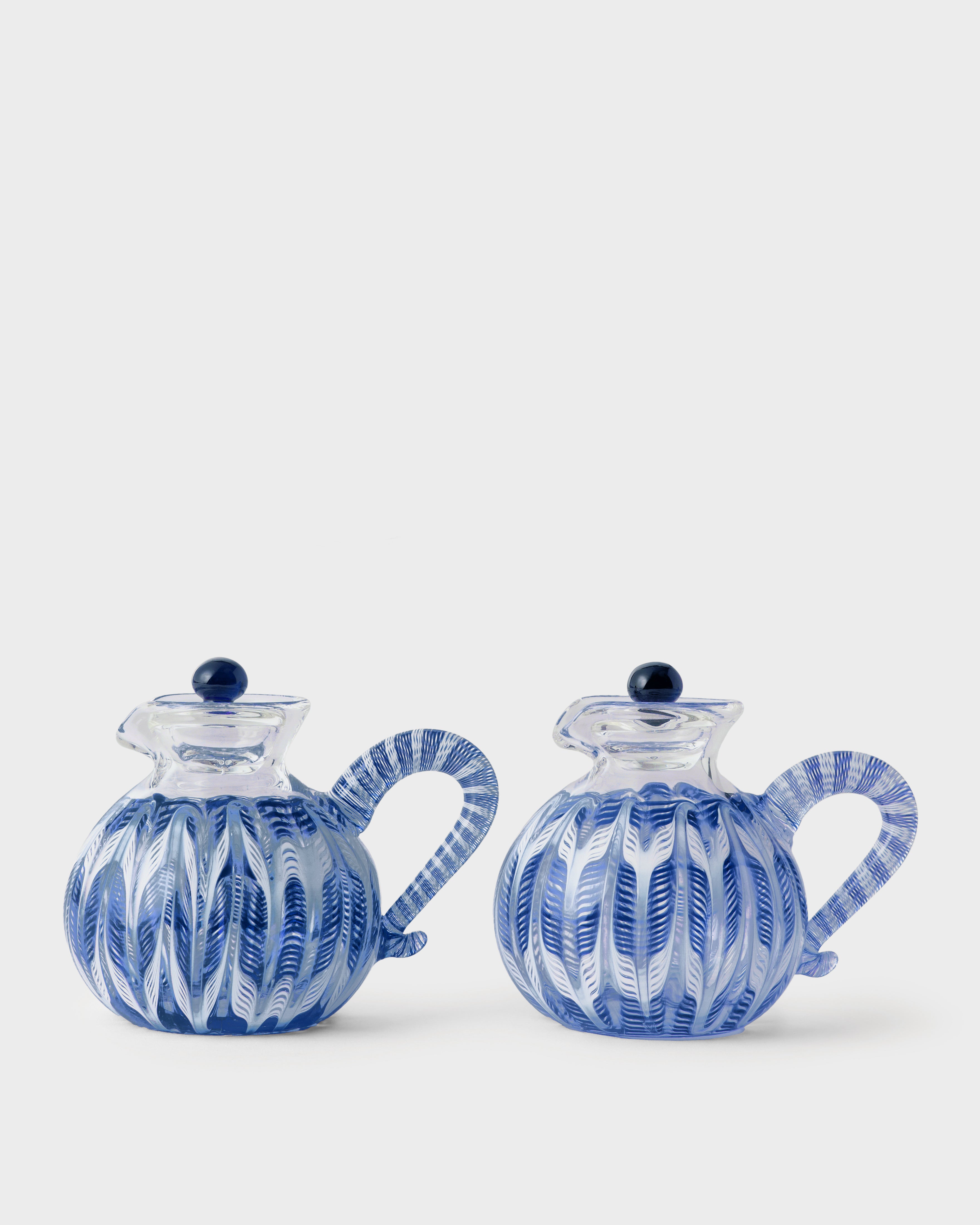 DAscoli Shaya Oil Vinegar Set Sapphire