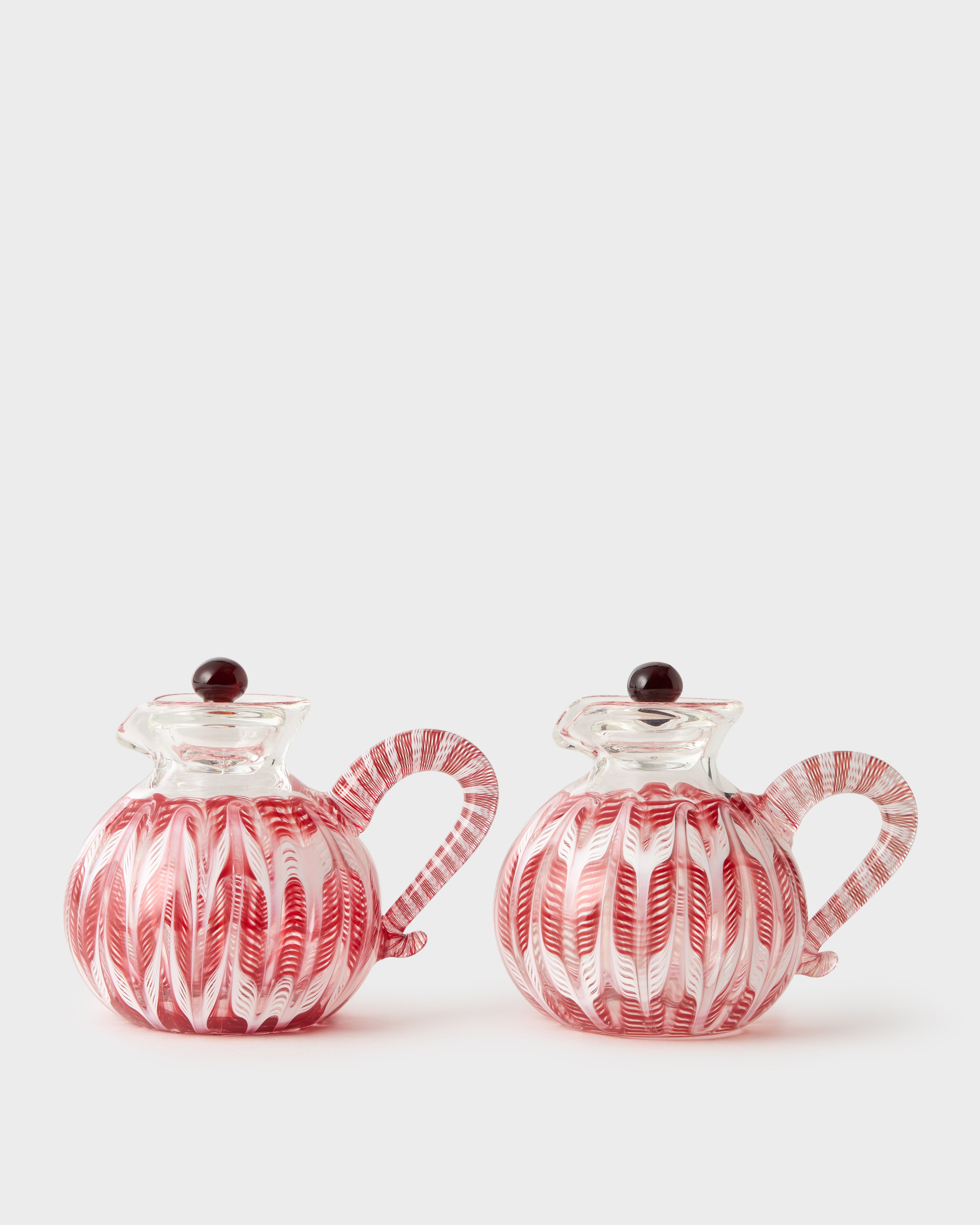 D'Ascoli Shaya Oil and Vinegar Set, Ruby